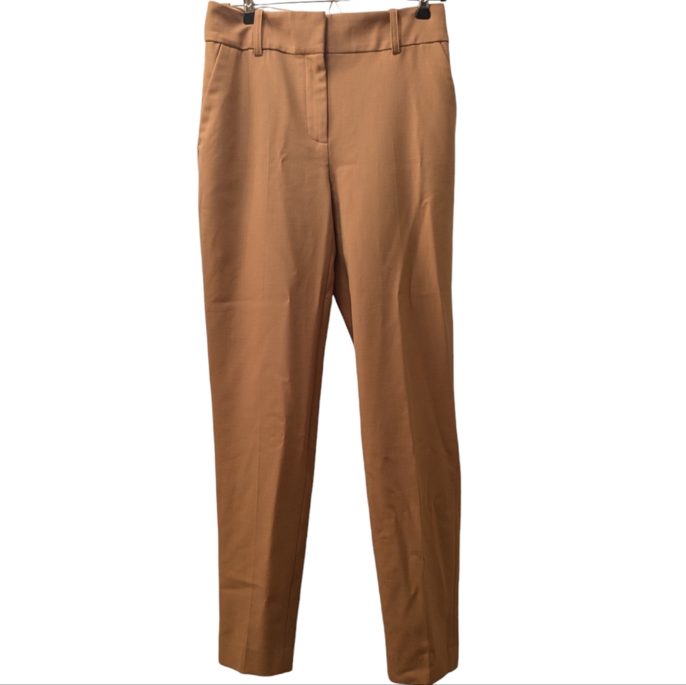 Sezane Tailored Camel-Tan Trousers